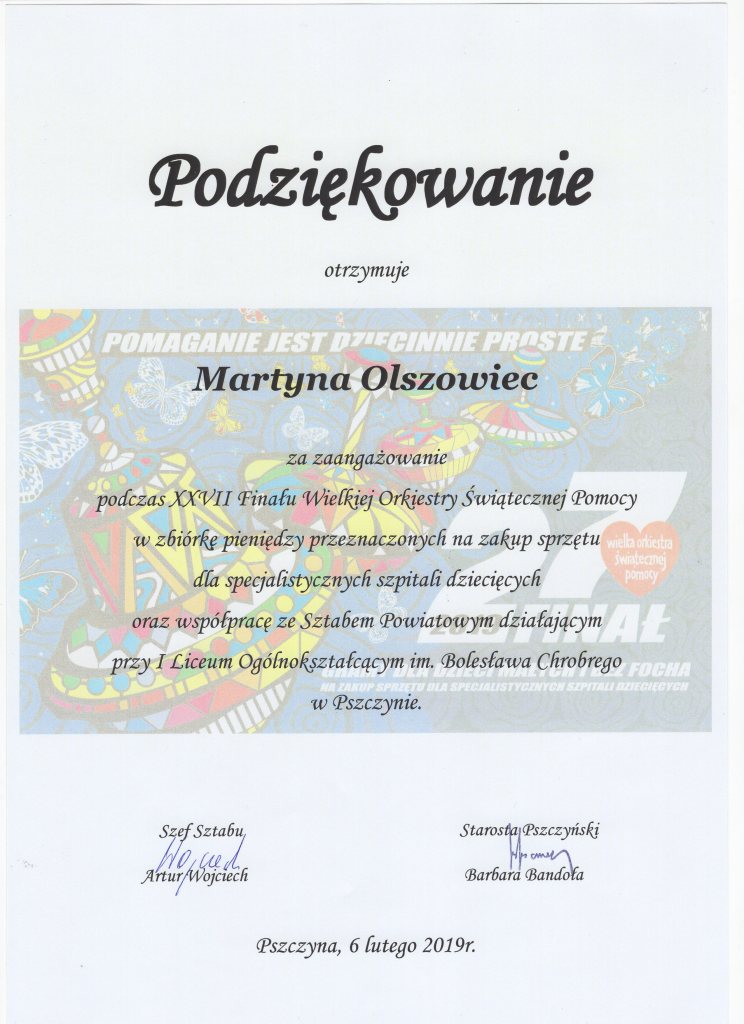 podziekowanie Martyna Olszowiec024